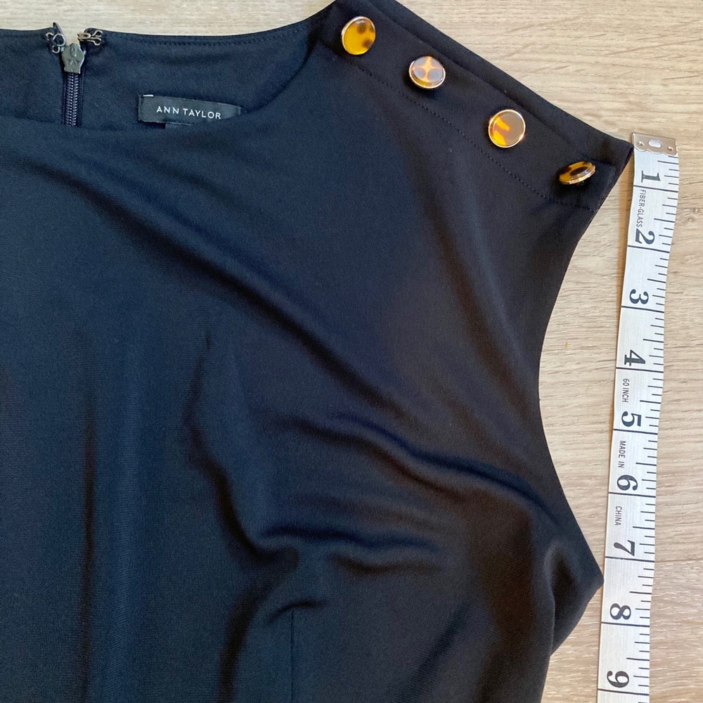 Shoulder Button Matte Jersey Flare Dress - Picture 12 of 16